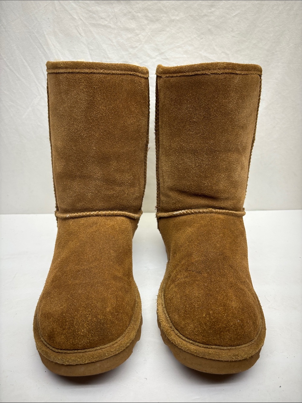 BearPaw Cozy Suede Brown Winter Boots, SZ 9, box 82